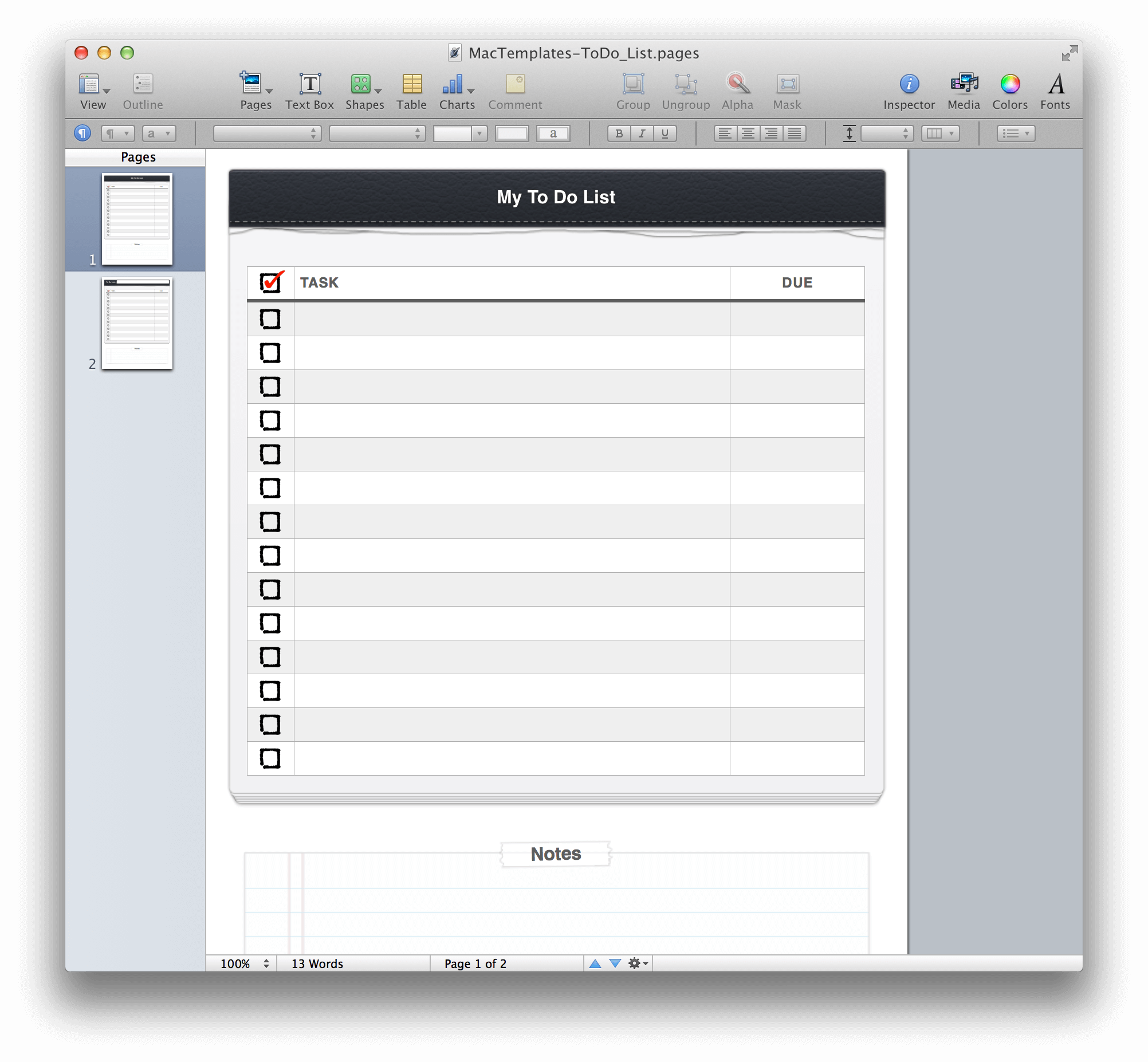 to do list for mac